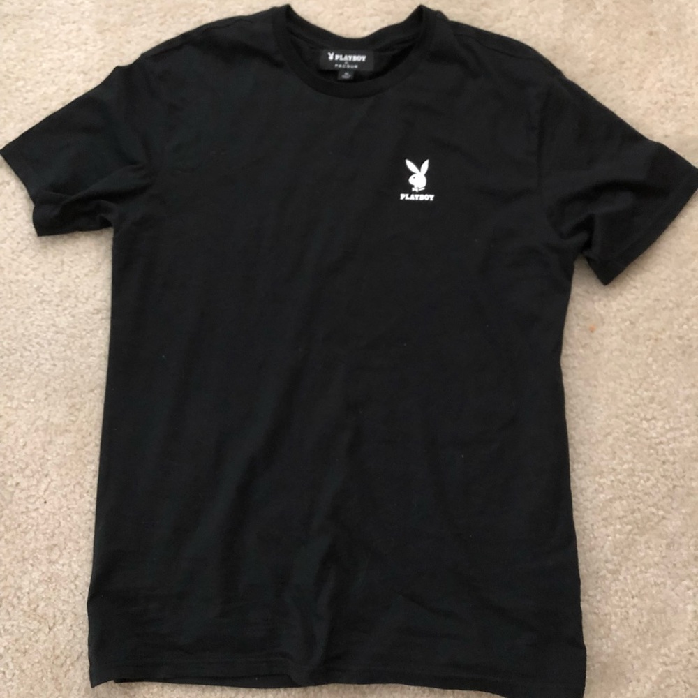 Black men’s playboy T-shirt